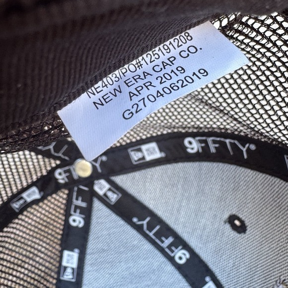 Black‎ New Era 9Forty Hat Cap USA Flag Snap Back Mesh - Picture 6 of 7